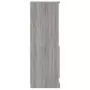 Credenza Grigio Sonoma 60x35,5x103,5 cm in Legno Multistrato