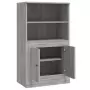 Credenza Grigio Sonoma 60x35,5x103,5 cm in Legno Multistrato