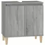 Mobile Lavabo Grigio Sonoma 58x33x60 cm in Legno Multistrato