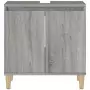 Mobile Lavabo Grigio Sonoma 58x33x60 cm in Legno Multistrato