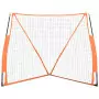 Rete Baseball Arancione e Nera 183x182x183cm Acciaio Poliestere