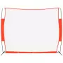 Rete Baseball Rossa e Nera 369x107x271 cm Acciaio e Poliestere