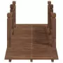 Ponte Giardino Ringhiere 150x67x56cm Legno Massello Abete Rosso