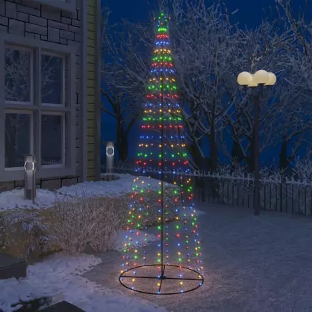 Albero di Natale a Cono con 330 LED Multicolori 100x300 cm