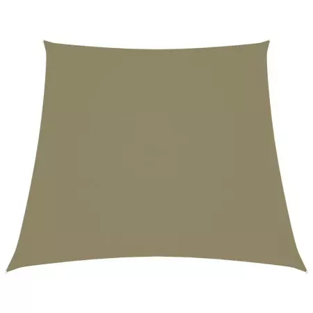 Parasole a Vela in Tela Oxford a Trapezio 3/4x3 m Beige