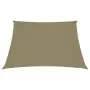 Parasole a Vela in Tela Oxford a Trapezio 3/4x3 m Beige