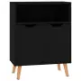 Credenza Nera 60x30x72 cm in Truciolato