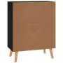 Credenza Nera 60x30x72 cm in Truciolato