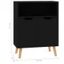 Credenza Nera 60x30x72 cm in Truciolato