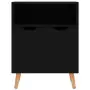 Credenza Nero Lucido 60x30x72 cm in Truciolato