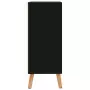 Credenza Nero Lucido 60x30x72 cm in Truciolato