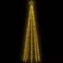 Albero di Natale a Cono con 400 LED Bianco Caldo 100x360 cm