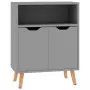 Credenza Grigia 60x30x72 cm in Truciolato