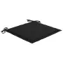 Cuscini per Sedie da Giardino 6 pz Nero 40x40x3 cm in Tessuto