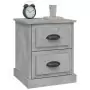 Comodini 2 pz Grigio Cemento 39x39x47,5 cm in Legno Multistrato