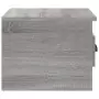 Comodini a Parete 2 pz Grigio Sonoma 41,5x36x28 cm