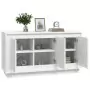 Credenza Bianca 102x35x55 cm in Legno Multistrato