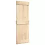 Porta per Granaio 80x210 cm in Legno Massello di Pino