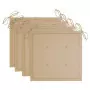 Cuscini per Sedie da Giardino 4 pz Beige 40x40x3 cm