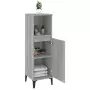 Armadietto Bagno Grigio Sonoma 30x30x100cm in Legno Multistrato