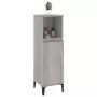 Armadietto Bagno Grigio Sonoma 30x30x100cm in Legno Multistrato