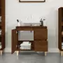 Armadietto Bagno Rovere Marrone 65x33x60cm in Legno Multistrato