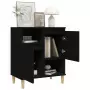 Credenza Nero 60x35x70 cm in Legno Multistrato