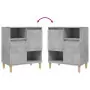 Credenza Grigio Cemento 60x35x70 cm in Legno Multistrato