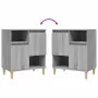 Credenza Grigio Sonoma 60x35x70 cm in Legno Multistrato