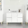 Mobile Lavabo Bianco 80x33x60 cm in Legno Multistrato