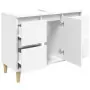 Mobile Lavabo Bianco 80x33x60 cm in Legno Multistrato