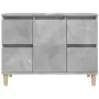 Mobile Lavabo Grigio Cemento 80x33x60 cm in Legno Multistrato