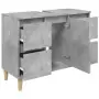 Mobile Lavabo Grigio Cemento 80x33x60 cm in Legno Multistrato