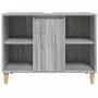 Mobile Lavabo Grigio Sonoma 80x33x60 cm in Legno Multistrato