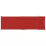 Cuscino per Lettino Prendisole Rosso 186x58x3 cm