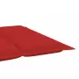 Cuscino per Lettino Prendisole Rosso 186x58x3 cm