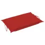 Cuscino per Lettino Prendisole Rosso 186x58x3 cm