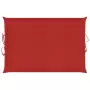 Cuscino per Lettino Prendisole Rosso 186x58x3 cm