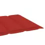 Cuscino per Lettino Prendisole Rosso 200x50x3 cm in Tessuto