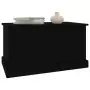 Contenitore Portaoggetti Nero 70x40x38 cm Legno Multistrato