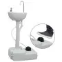 Set Toilette Portatile Campeggio Supporto Lavamani Tanica Acqua