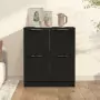 Credenza Nera 60x30x70 cm in Legno Multistrato