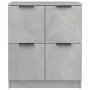 Credenze 2 pz Grigio Cemento 60x30x70 cm in Legno Multistrato