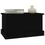 Contenitore Portaoggetti Nero 50x30x28 cm Legno Multistrato