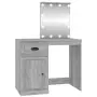 Toeletta con LED Grigio Sonoma 90x50x132,5cm Legno Multistrato