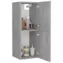 Armadio da Bagno Grigio Cemento 30x30x80 cm in Truciolato