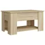 Tavolino da Salotto Rovere Sonoma 79x49x41 cm Legno Multistrato