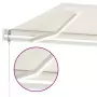 Tenda da Sole Automatica LED e Sensore Vento 350x250cm Crema