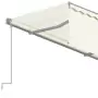 Tenda da Sole Retrattile Manuale con Parasole 4x3m Crema