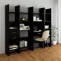 Libreria Nera 40x35x180 cm in Truciolato